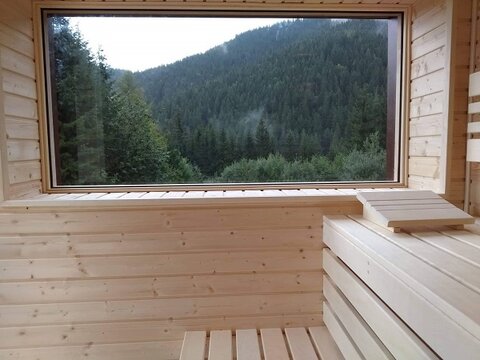 fínska sauna s krásnym výhľadom