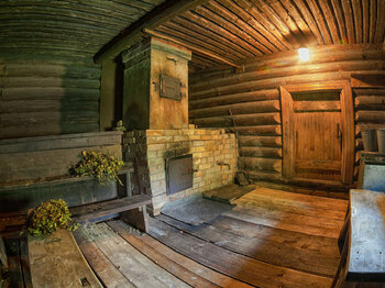 ruská sauna drevená