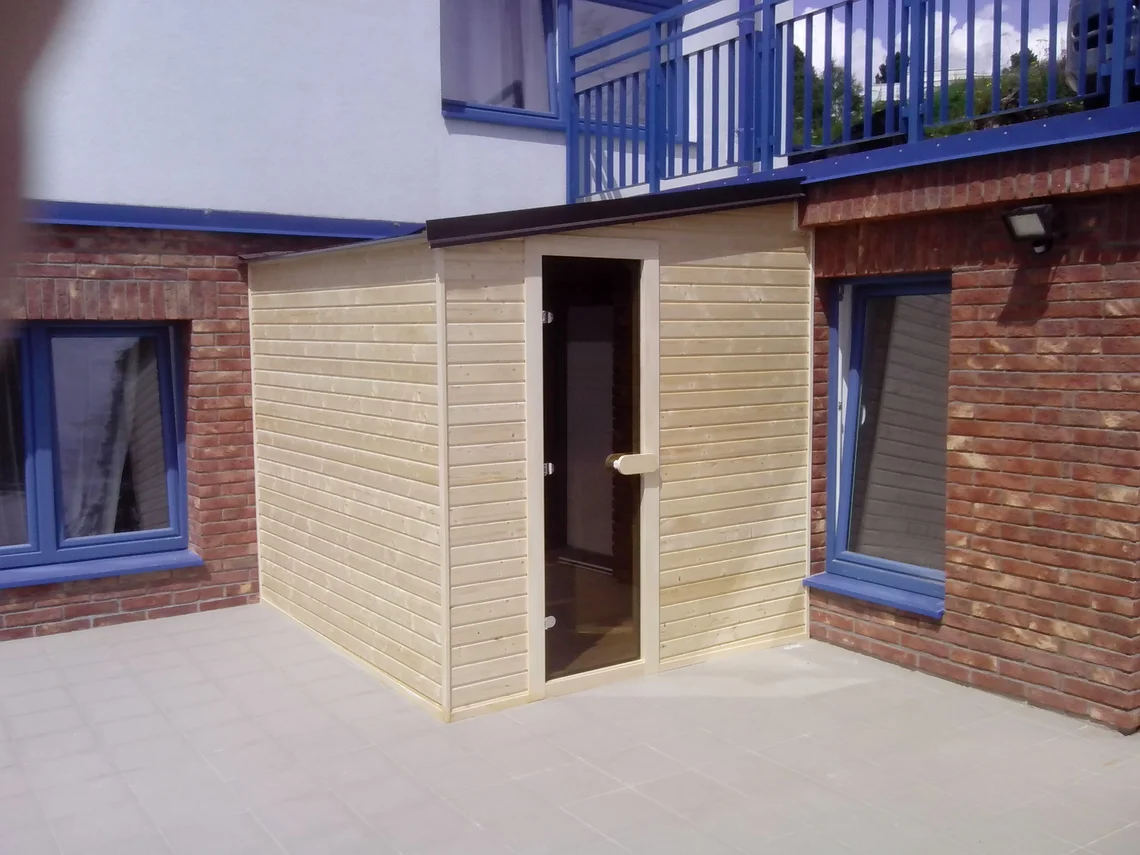 exteriérová sauna na mieru