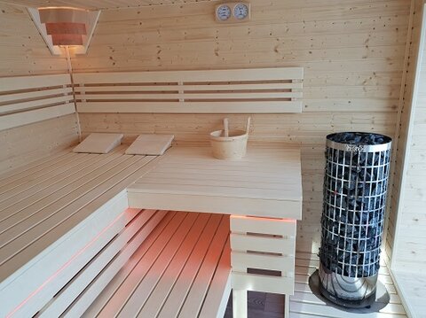 fínska sauna na mieru realizácia