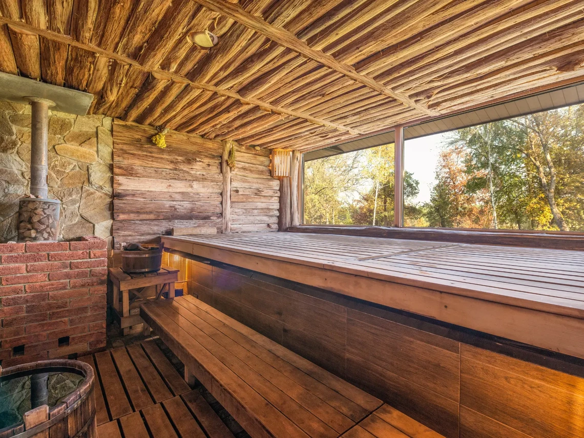 luxusná sauna s výhľadom